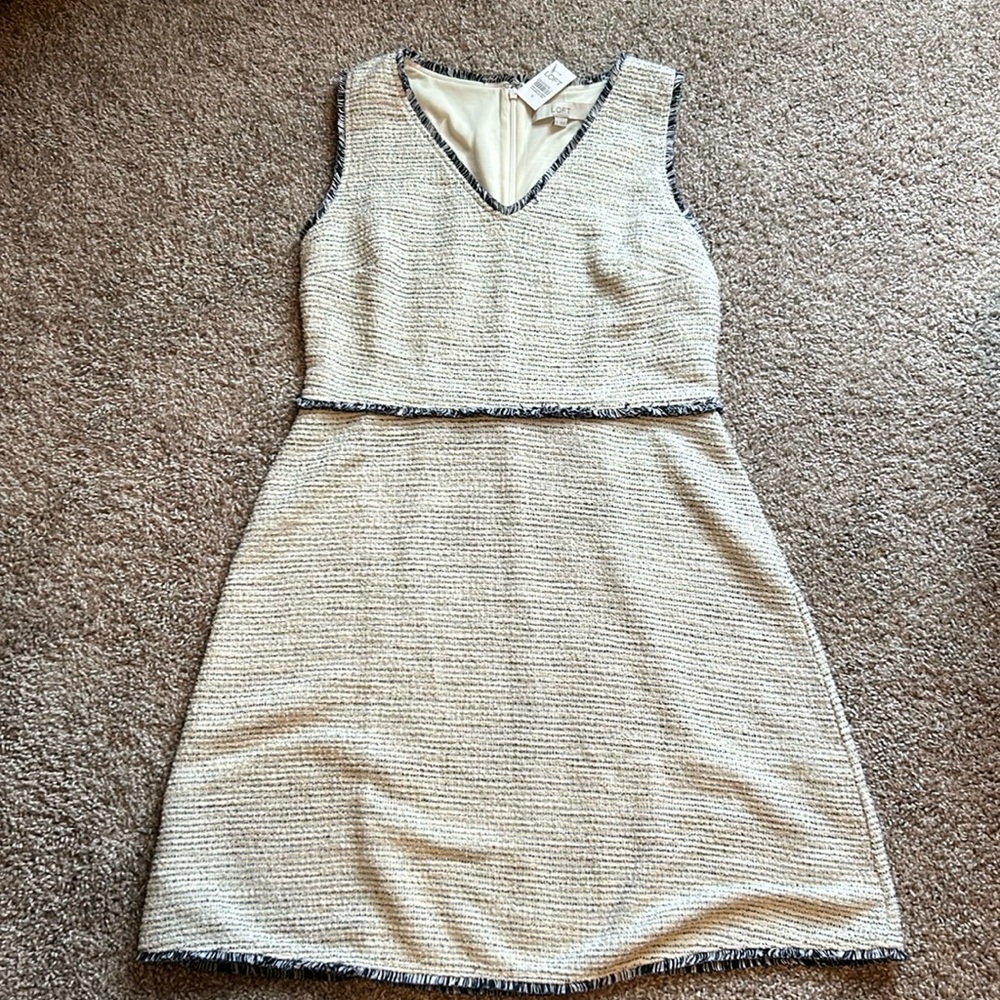 Size 8 LOFT tweed dress